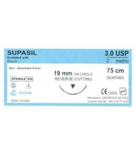 نخ بخیه 3/0 سیلک سوپاسیل 36 عددی - سوپا