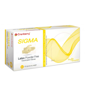 دستکش بدون پودر لاتکس سیگما کرنبری Cranberry - Sigma