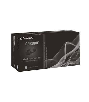 دستکش|دستکش نیتریل بدون پودر کربن کرنبری Cranberry - Carbon