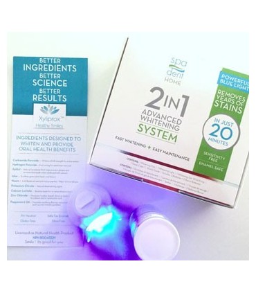بلیچینگ خانگی|کیت بلیچینگ خانگی نوری Spa Dent - 2in1