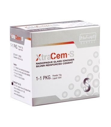 گلاس آینومر ترمیمی|گلاس آینومر نقره دار مدیسپت Medicept - XtraCem S