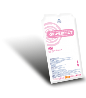 دستکش لاتکس بدون پودر حریر OP - PERFECT