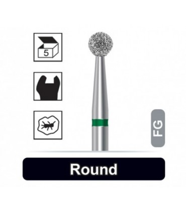 فرز الماسه روند|فرز الماسی تراش 5 عددی 801c مدل روند توربین - Dentalree