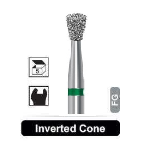 فرز الماسی تراش 5 عددی مدل 805 مخروطی وارونه توربین - Dentalree