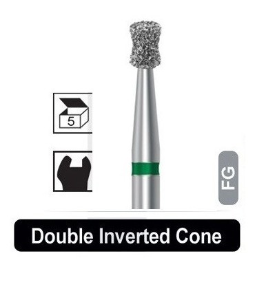 فرز الماسی مخروطی|فرز الماسی تراش 5 عددی مدل 813 مخروطی وارونه توربین - Dentalree