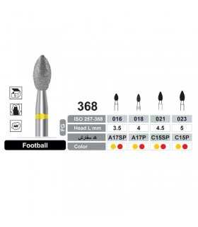 فرز الماسی پرداخت مدل 368 شعله شمعی پهن توربین - Dentalree