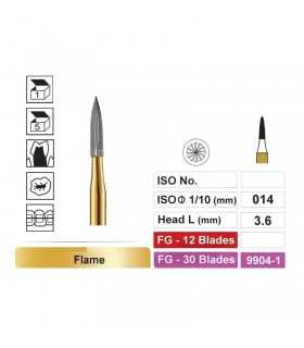 فرز توربین کارباید 30 پره تک عددی دنتالری Dentalree- Flame