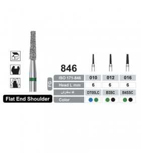 فرز الماسه تراش 5 عددی مدل 846 Dentalree- Flat End Sholder