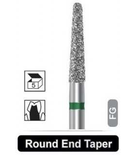 فرز الماسه تراش 5 عددی مدل 856 Dentalree- Round End Taper