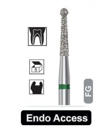 فرز الماسه روند|فرز الماسه تراش بلند 5 عددی Dentalree- Endo Access 802L