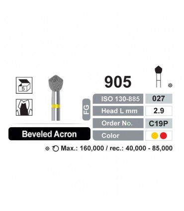 فرز الماسی آکرون acorn|فرز الماسه پرداخت 5 عددی مدل Dentalree- ACORN 905