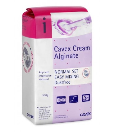 آلژینات|آلژینات آسان سرام کوکس Cavex Cream Alginate Easy Mixing