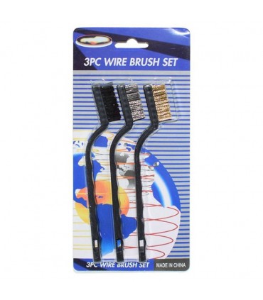 سایر قطعات فرز|ست 3 تایی فرچه سیمی دسته دار Wire Brush Set اصل
