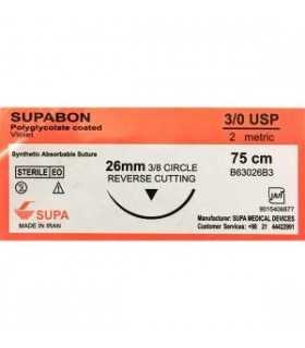 نخ بخیه 4/0 ویکریل (PGA) سوپابن جذبی - سوپا